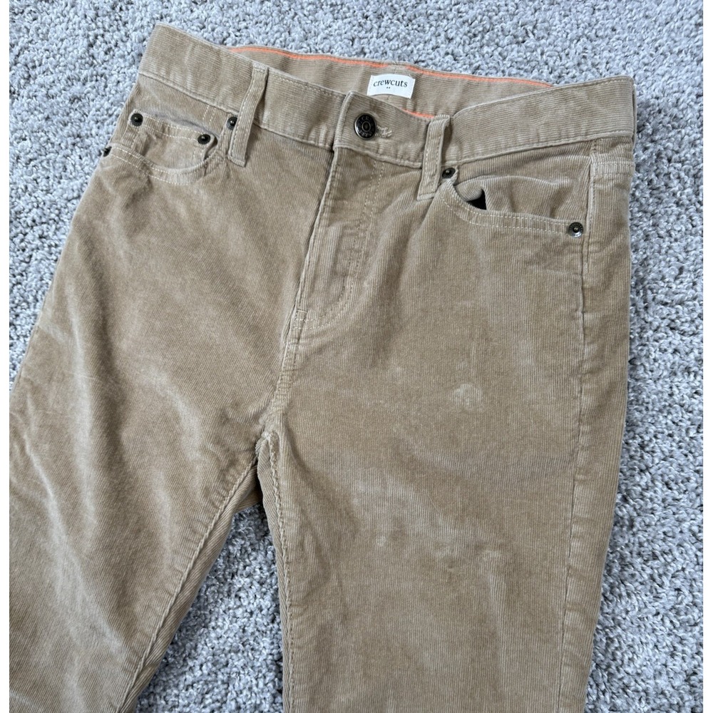 Crewcuts J Crew Girls Corduroy Pants Straight Leg Beige Casual Size 14 - Picture 3 of 8